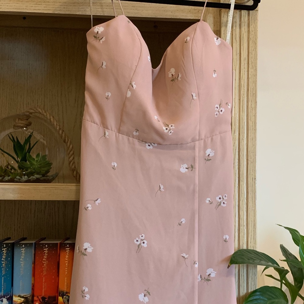 Kiara Floral Print Chiffon Evening Gown- Jenny Yoo